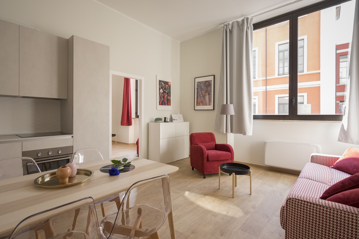 Art Deco inspired interior with geometric patterns